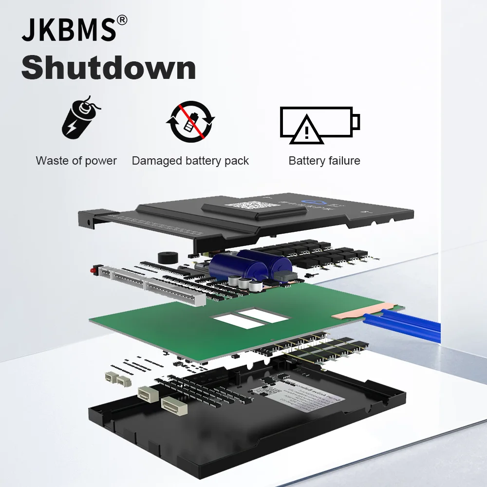 JKBMS B1A24S15P SMART BMS 1A BALANCE Bluetooth Bms 150A BT 36V 48V 60V Li-Ion LTO 18650 Lifepo4 Battery Storage CURRENT BMS 150A