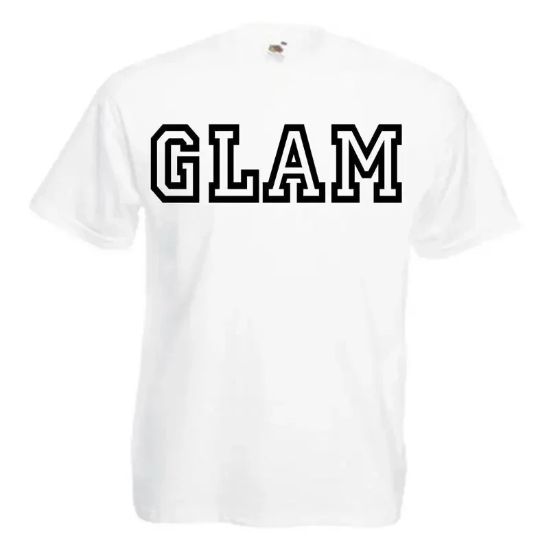 Glam Mens T Shirt 12 Colours Size S 3XL