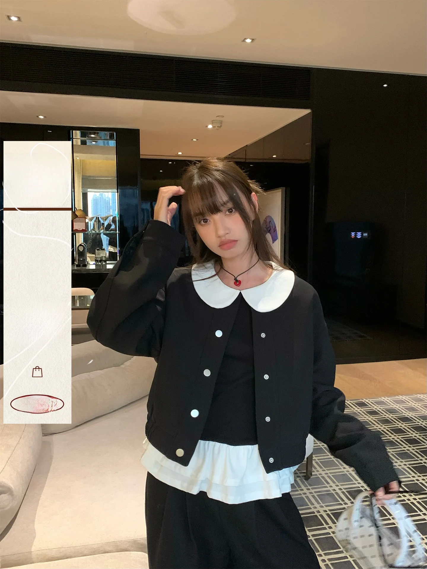 

Корейская бейсбольная куртка-бомбер для женщин, свободного кроя, осенне-зимняя, модная, из полиэстера и нейлона, верхняя одежда