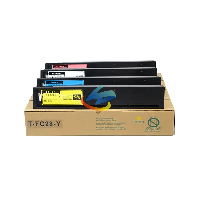 1PCS T-FC28 Toner Cartridge Compatible for Toshiba E-Studio 2330C 2830C 3530C 4520C High Quality Refill Toner Cartridge CMYK500g