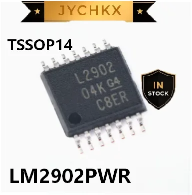10PCS LM2902PWR TSSOP-14 Quad Channel General Purpose Operational Amplifier 1.2MHz Low Power Op Amp IC Chip LM2902