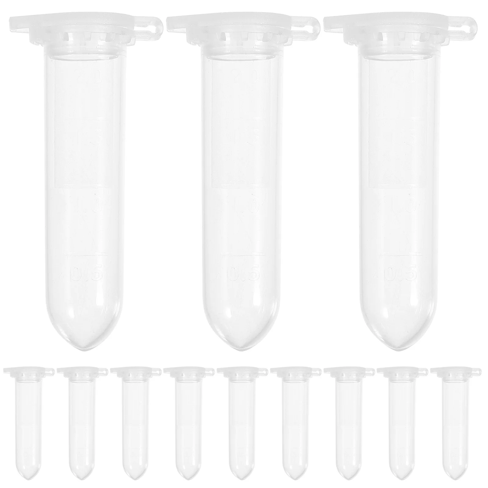 

500 pcs Tube 2Ml Round Bottom High Transparency Micro Tubes For Lab Use Laboratory Supplies Test Tube