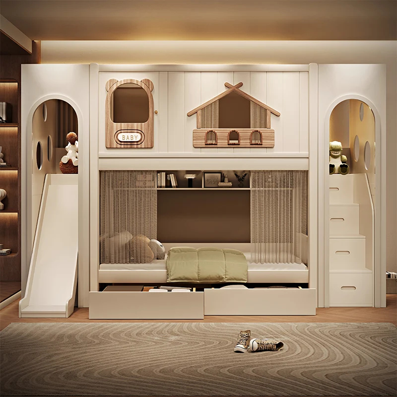 سرير أطفال عادي قابل للتوسيع، أمان خشبي، أبيض، سرير أطفال فردي، تصميم مخصص من Lettino Per Bambini أثاث منزلي #1