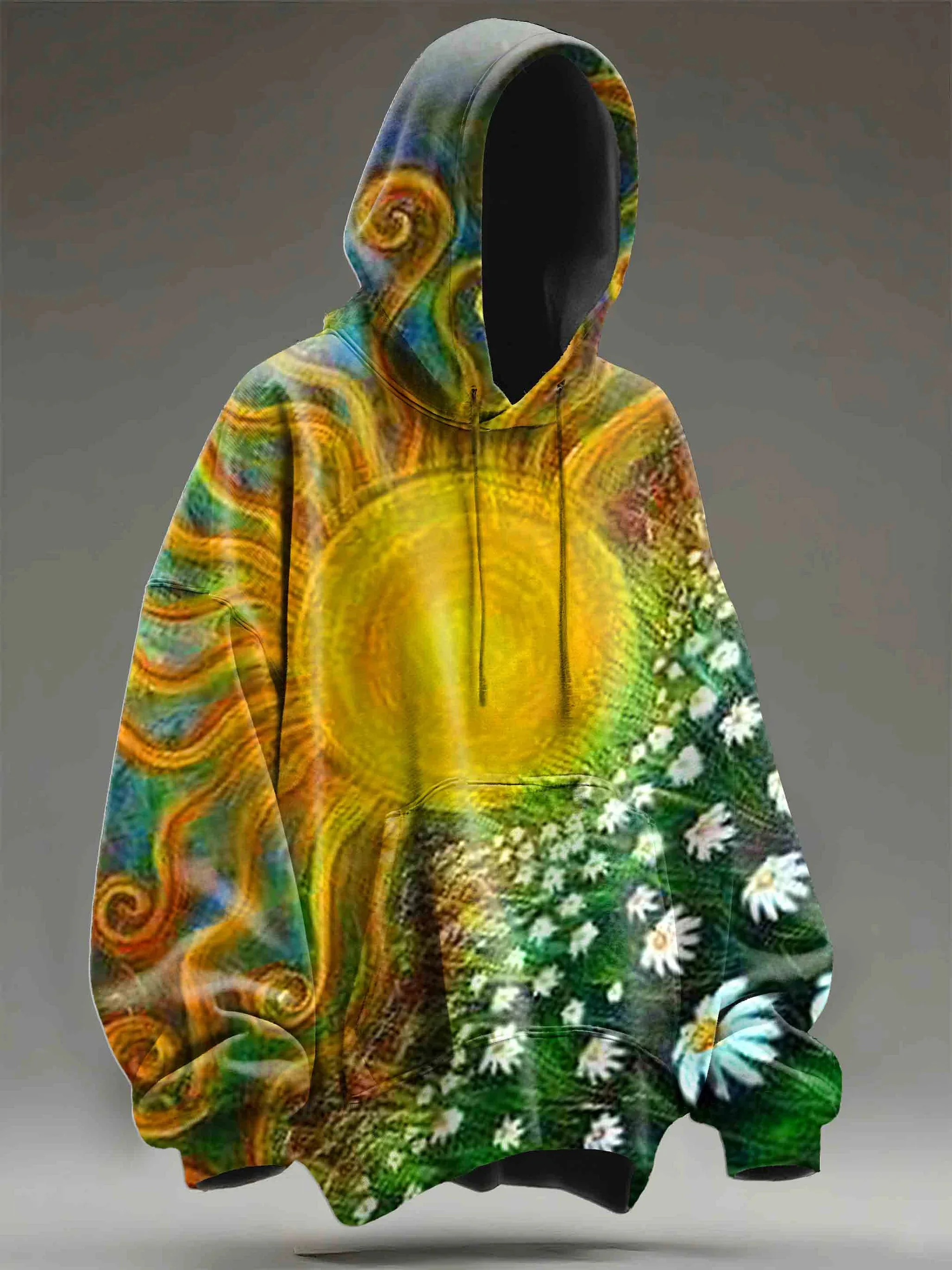 Retro Multicolor Fantasy Abstract Polka Dots Art Print Casual Hoodie Sweatshirt 3D Printed Women For Men Hoodies