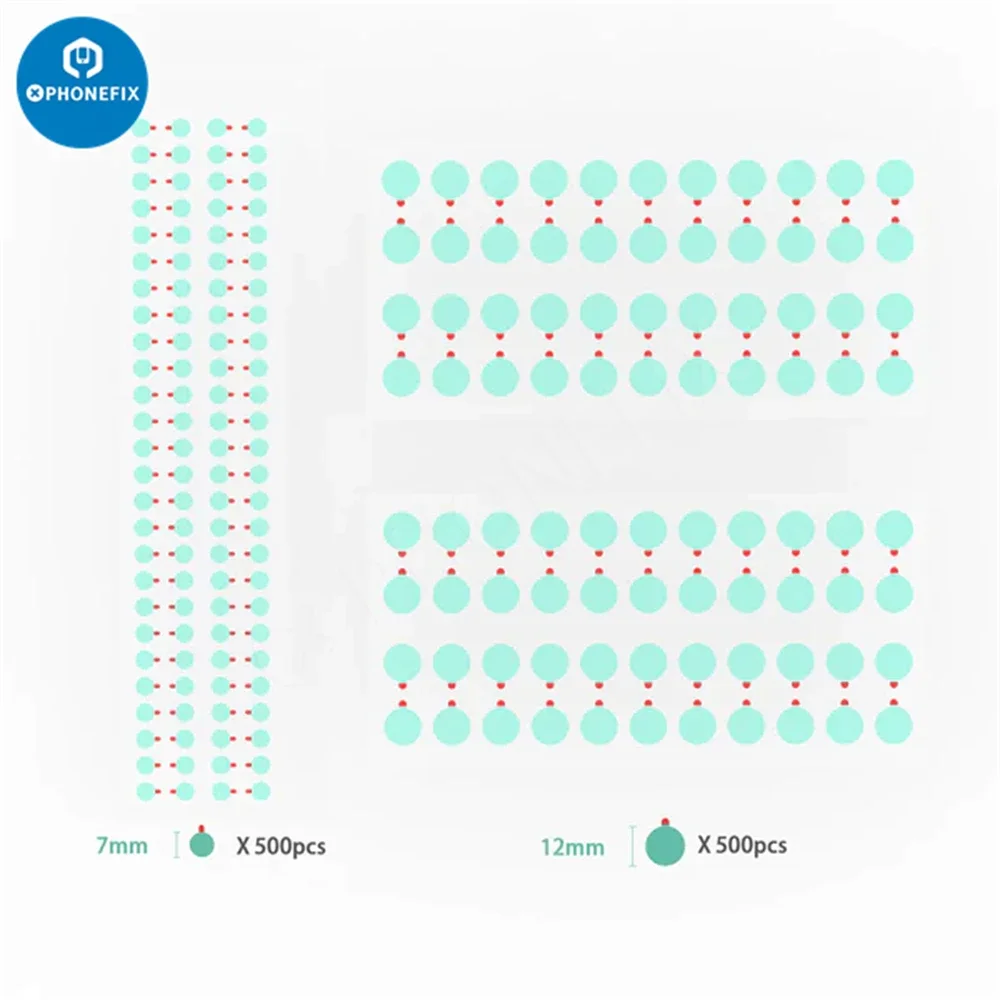 Imagem -04 - Câmera do Telefone Impermeável Etiqueta Protetora Dot Matrix Fita à Prova de Poeira Resistente à Água Repair Tool Grupo Frente Traseira Da30 2uul 1000 Pcs