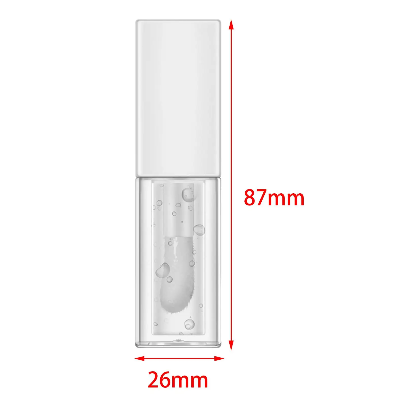 5ml 수분 공급 립 오일 영양 투명 플럼퍼 빅 브러시 헤드 글로스 메이크업 화장품