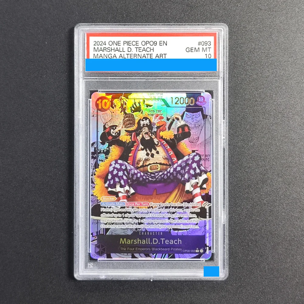 

Proxy DIY 2024 ONE PIECE OPO9 EN MARSHALL D. TEACH 093 Rating Card 10 Special Art Rare Gem Mt 10 Card Holographic Labels Gift