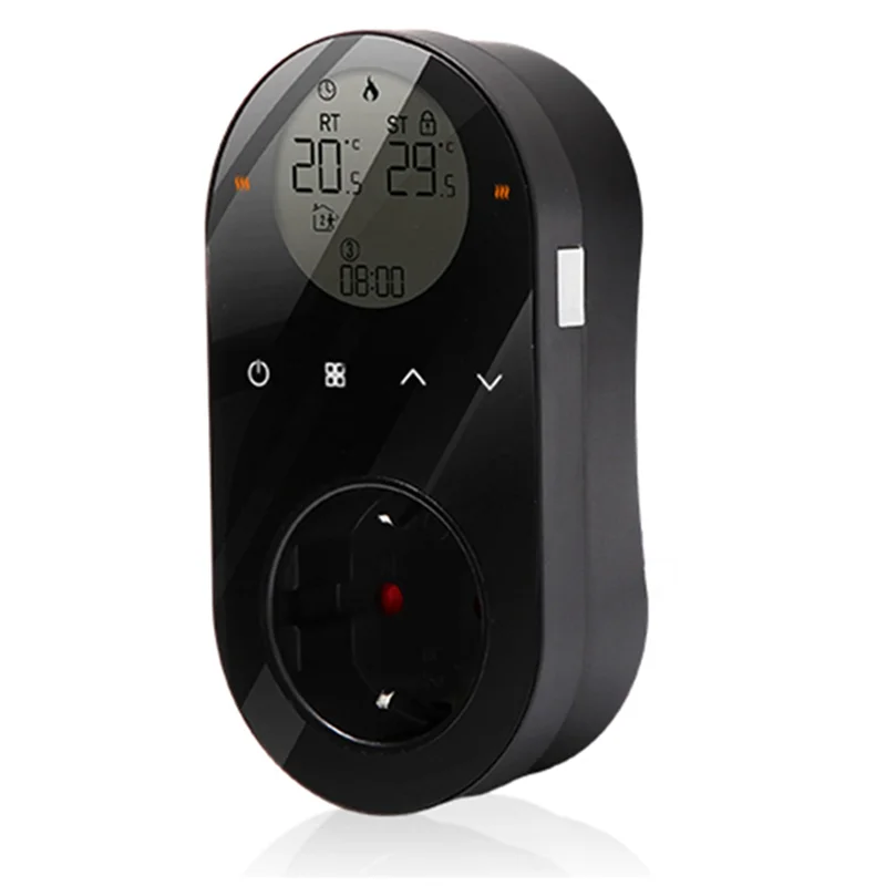 

APPLIA-Smart Wi-Fi цифровой энергетический светодиодный термостат, розетка 16А, пульт дистанционного управления, регулятор температуры для отопления, охлаждения, EU Plu