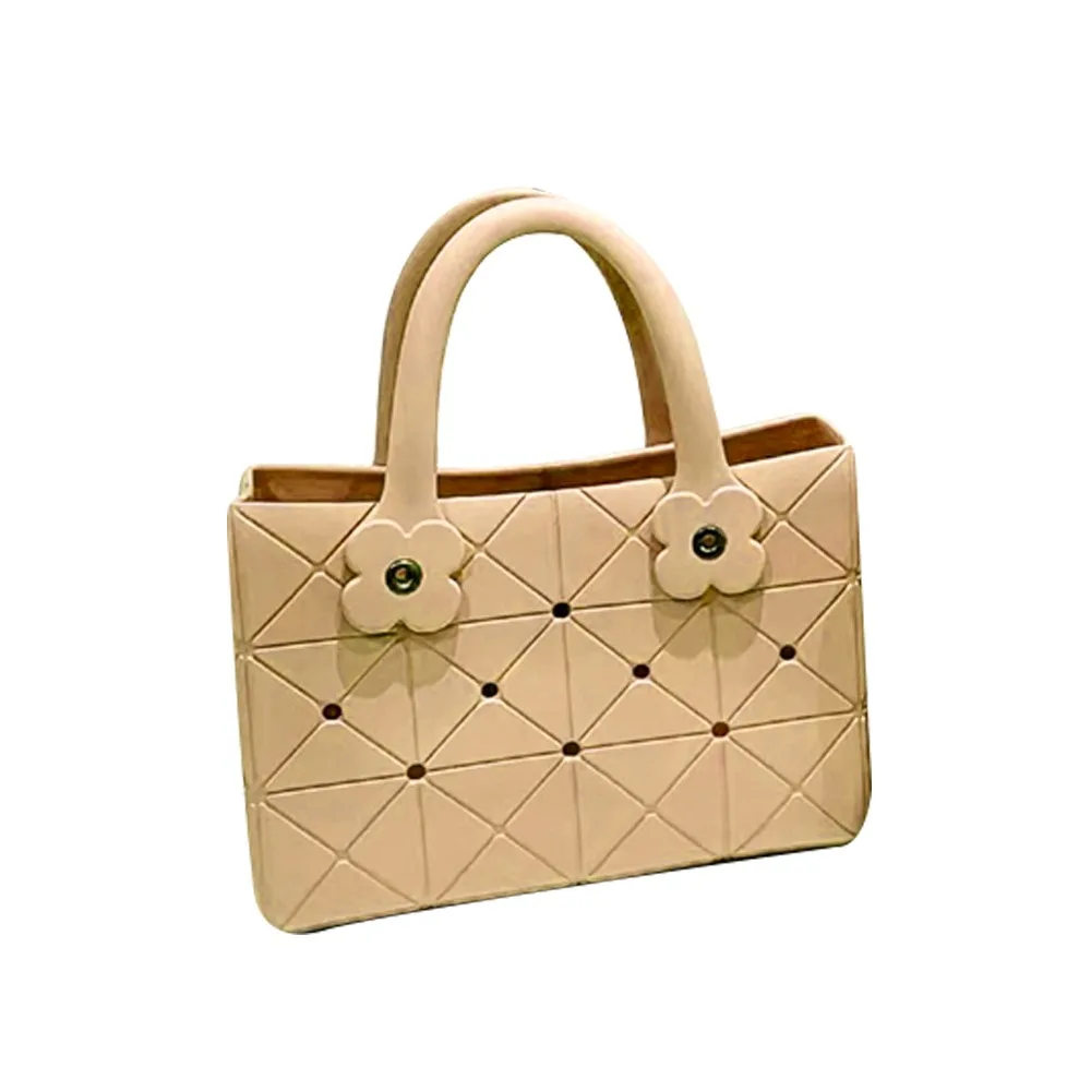 

Cute EVA EVA Crossbody Bag Waterproof DIY Beach Bag Large Capacity Pure Color Hole Bag Outdoor