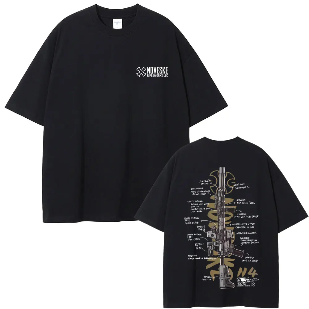 

NOVESKE N4 Tactical Army Fan Club Outdoor Training Competition T-shirt Men Women Fashion Oversized T Shirts Man Soft Cotton Tops