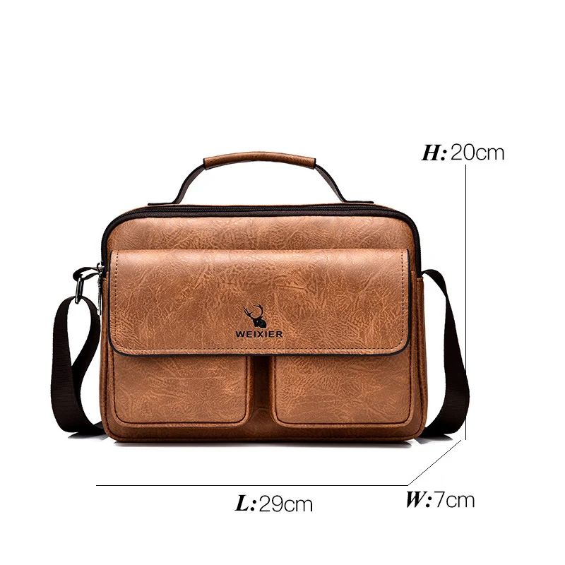 New Men\'s Briefcase Bag Luxury Brand Men handbag Business Travel Shoulder Messenger Bags Office Handbag 14 inch Laptop bag