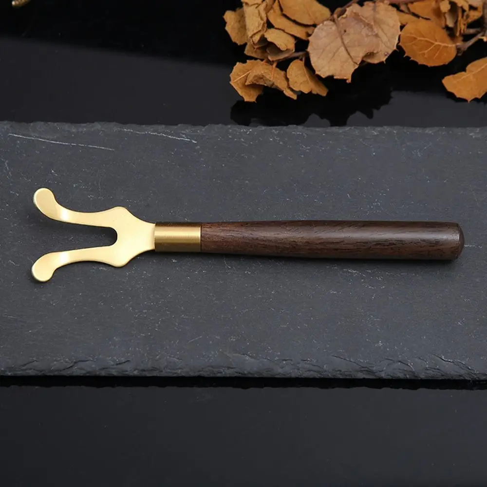 

Durable Japanese Style Wooden Handle Kung Fu Tea Heat Insulation Clamp Teapot Lid Clip Holder Tea Kettle Cover Fork