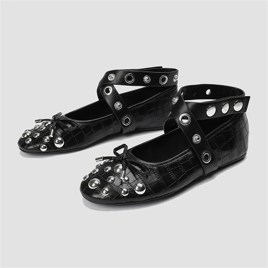 punk-style-rivets-studded-women-ballet-flats-casual-cross-strap-loafers-ladies-retro-espadrilles-black-bowknot-mary-janes