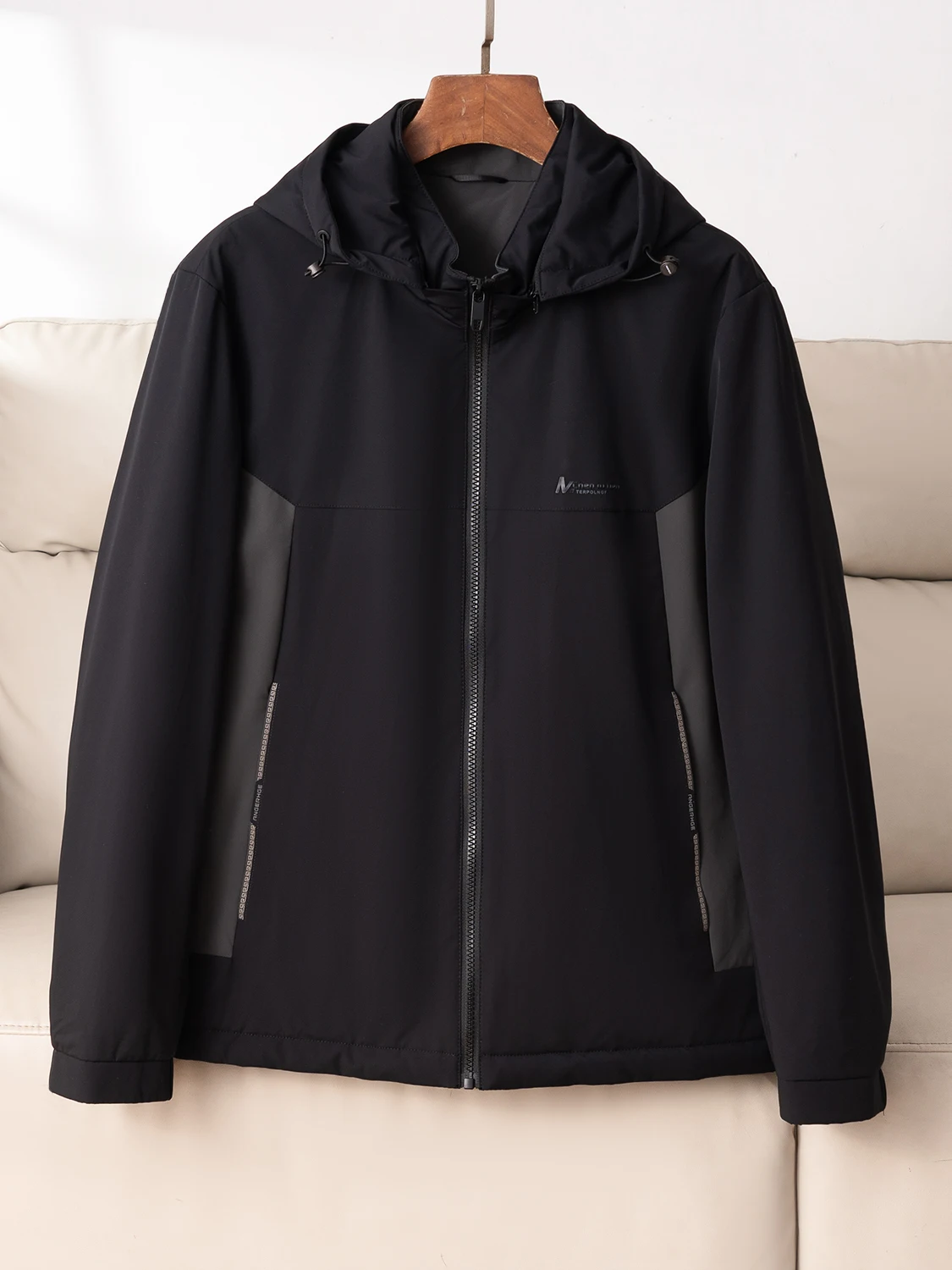 

Lightweight Loose Men's down Jaet Windproof Casual Sle Du Feather Filled Ultra Thin Polyester Fabric Regular Fit Zipper...