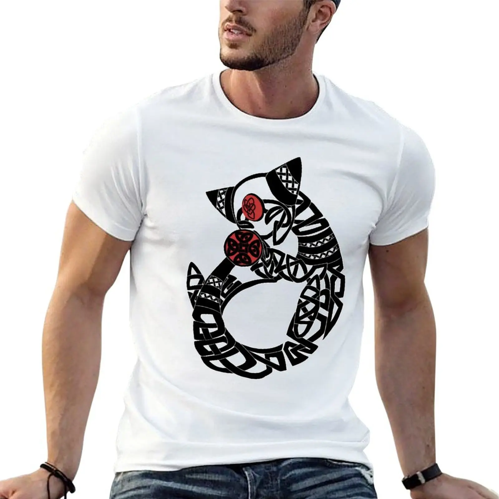 

CELTIC KNOT AMPHAROS T-Shirt man t shirts cotton t shirts for man pack cotton man t shirt cotton high quality T-Shirt