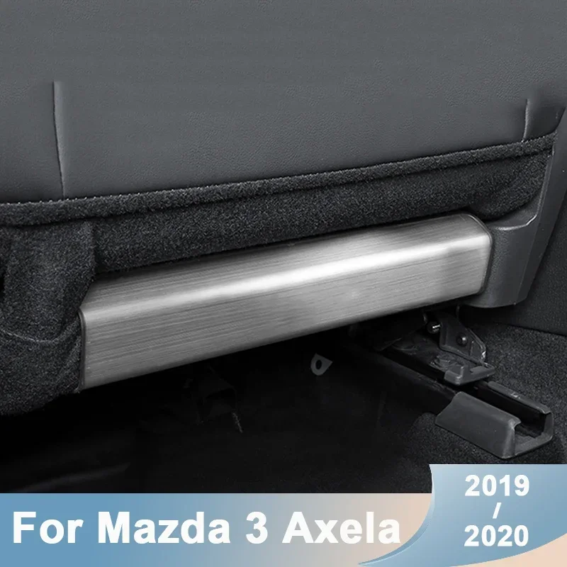 Car Seat Back Covre Care Seat Anti-kick plate guard Protection Step Dirty Mat For Mazda 3 2019-2022 2023 2024 2025 Accessories