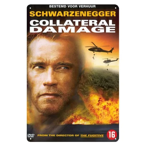 k1,Collateral Damage arnold schwarzenegger Movie Metal Poster Tin Sign 20x30cm  -aluminum