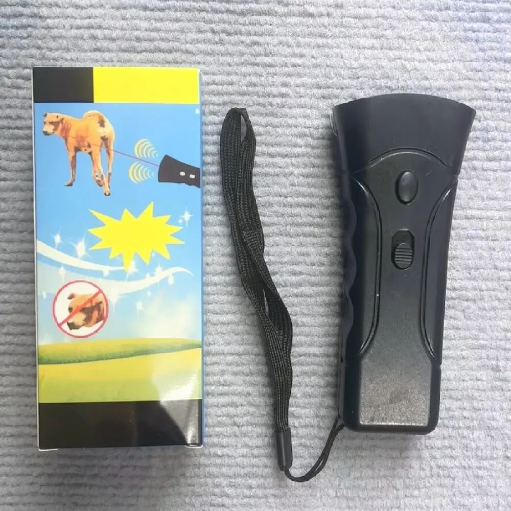 Ultrasonic Dog Trainer Device Compact Pet Behavior Correction Tool Portable Anti Barking Repeller For Outdoor Activities