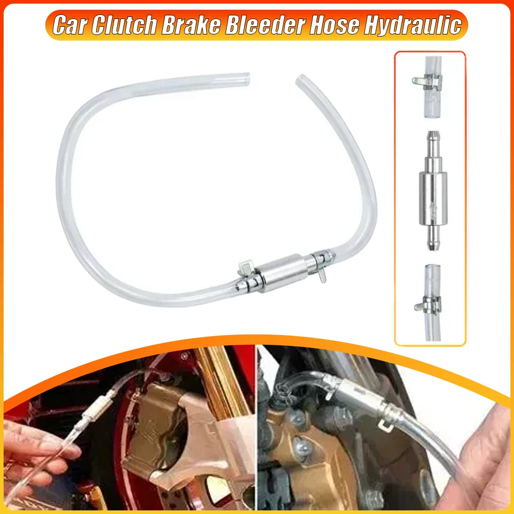 

Автомобильный шланг для прокачки тормозов, гидравлическое сцепление, односторонний клапан, трубка, инструмент для прокачки, сменный адаптер, комплект автоаксессуаров