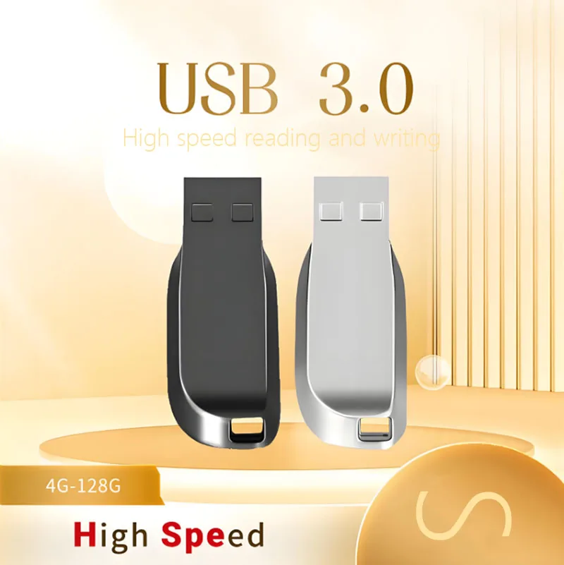 

Металлический флэш-накопитель USB 3.0, 4 ГБ/8 ГБ/16 ГБ/32 ГБ/64 ГБ/128 ГБ, высокоскоростной флэш-накопитель, USB-накопитель для хранения и передачи данных