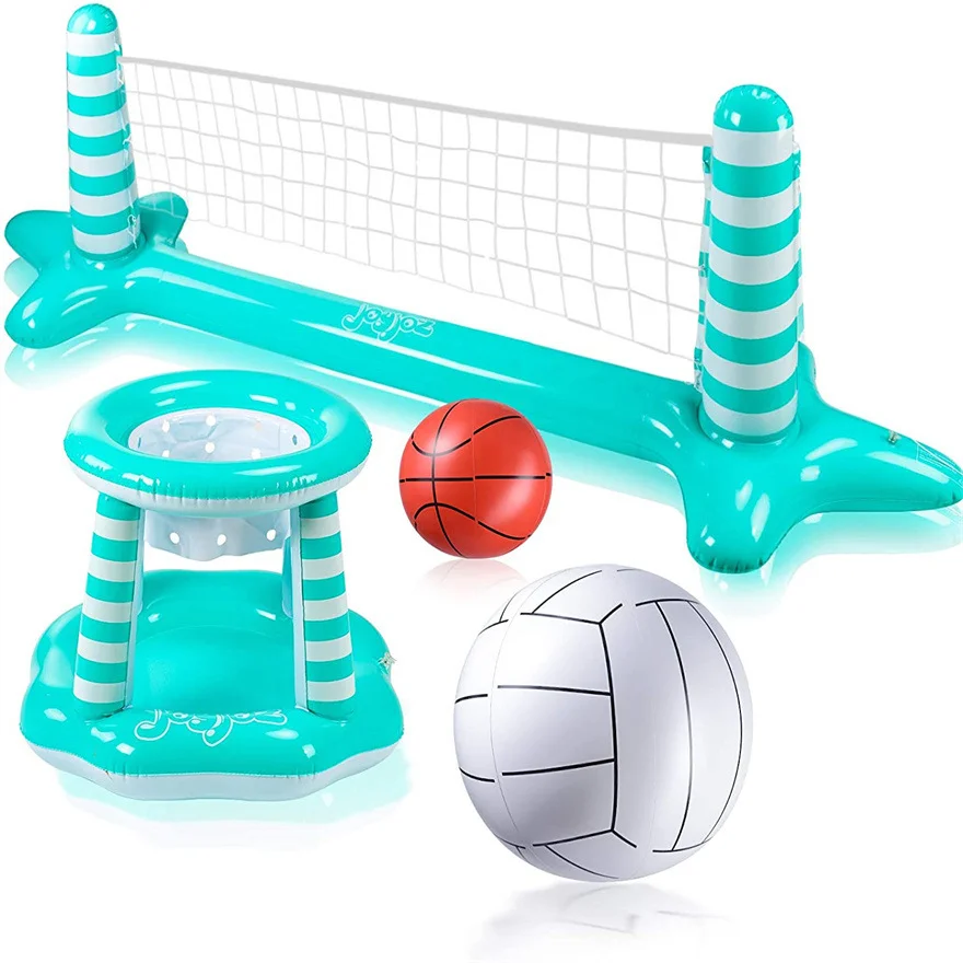 

Internet celebrity swimming pool toys, water volleyball, inflatable basketball hoop, team building and expansion activity props