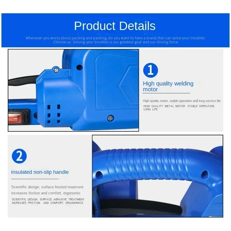 Nuovo 220v Reggiatrice Elettrica Strumento di Saldatura Attrezzature Cinghie PP Avvolgitrice Manuale Macchina Confezionatrice Per Sigillo di Cartone/Imballaggio/P