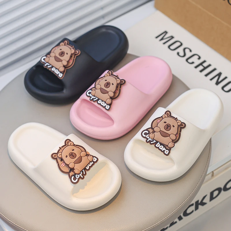 

Детские тапочки, милые детские тапочки с героями мультфильмов для мальчиков и девочек, детские нескользящие тапочки, сандалии для родителей и детей, летние тапочки