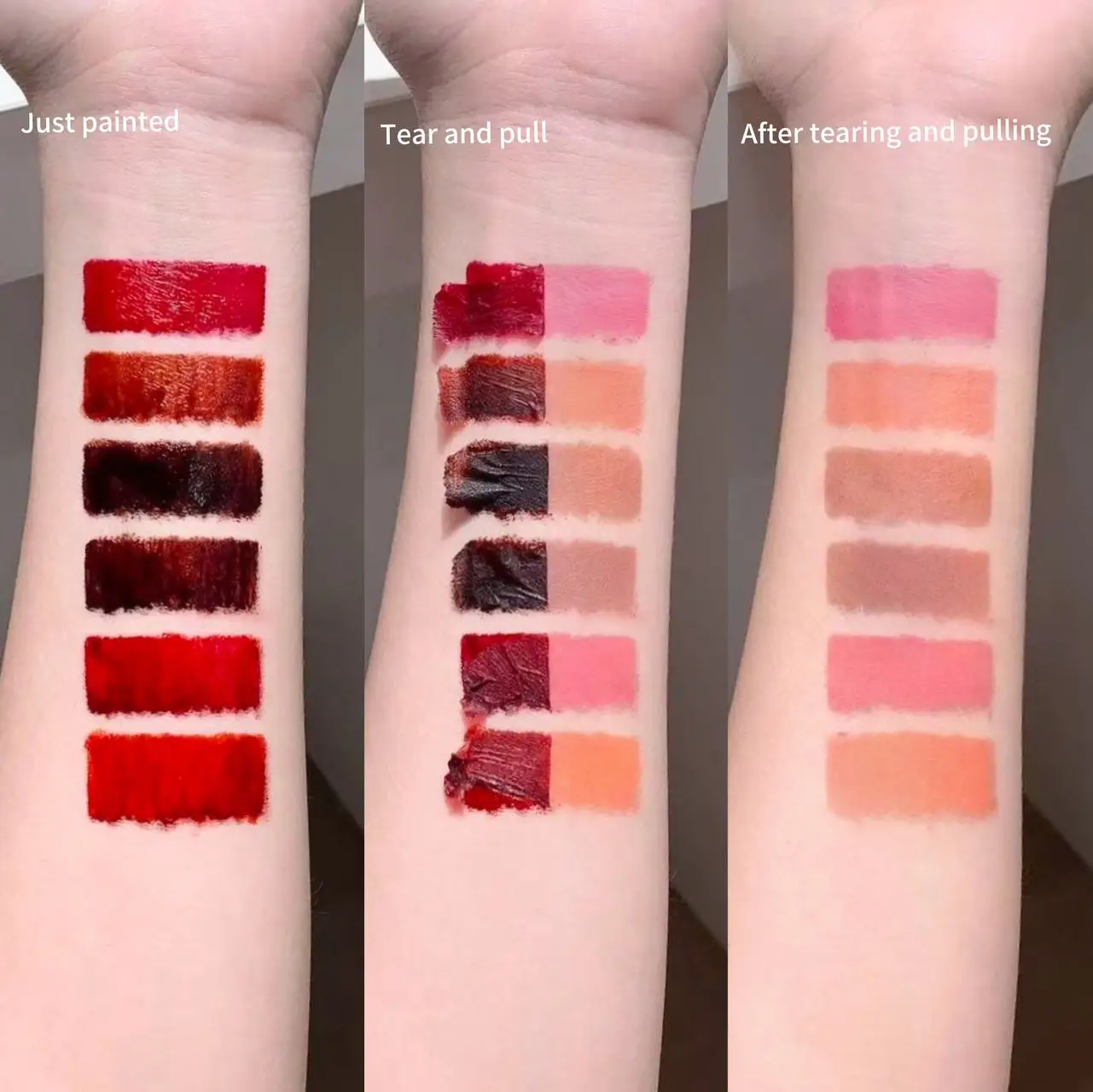 MAGIC CASA esmalte de labios desgarro juego de seis piezas tinte mate brillo de labios máscara de labios de larga duración impermeable sin decoloración