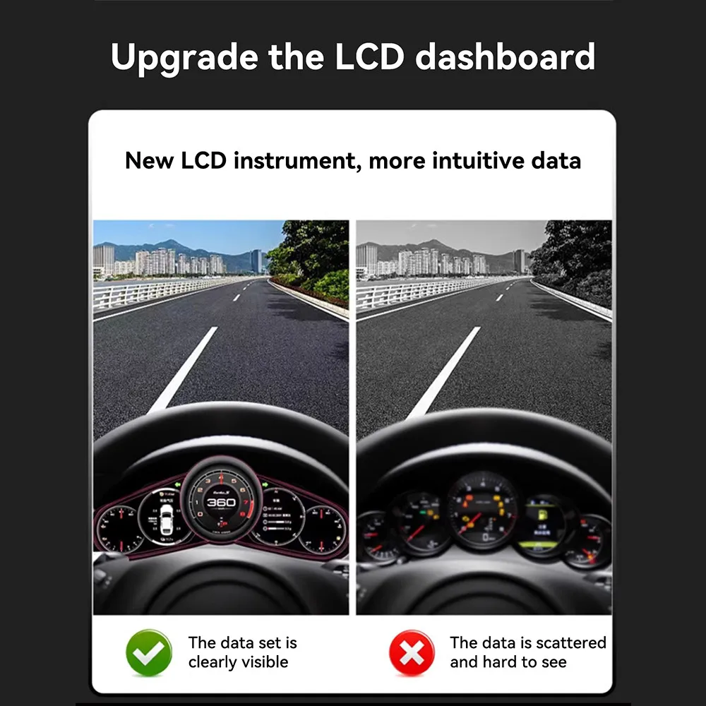 Panel Instrumen Digital 12,3 Inci untuk Porsche Panamera 2010-2016, Speedometer LCD, Panel Instrumen, Multimedia Player, Dashboard