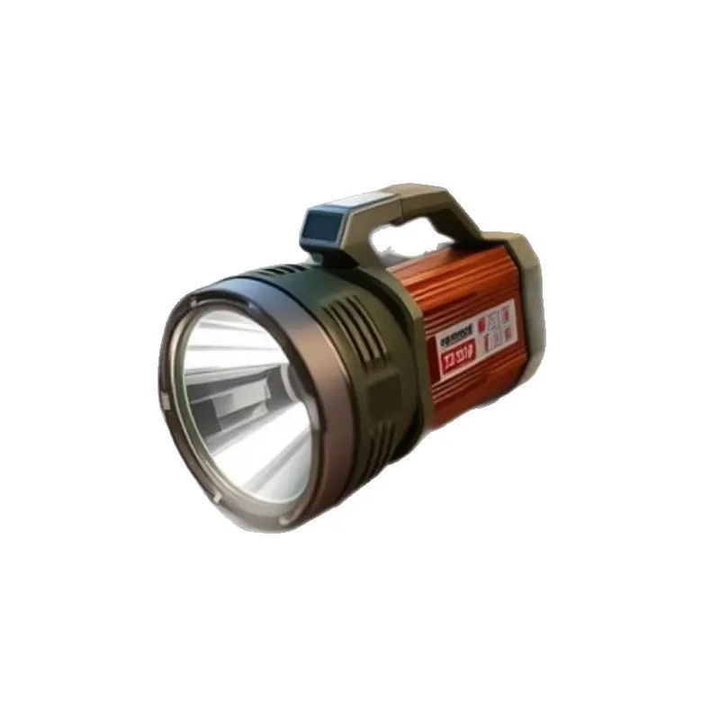 High Lumen Handheld Searchlight, 1000 Meters Long Beam Rechargeable Flashlight, Portable Outdoor Night Fishing Light