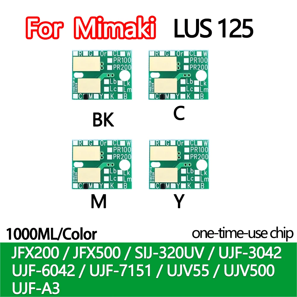 

1000 мл одноразовый чип LUS125 LUS 125 для Mimaki JFX200 JFX500 SIJ-320UV UJF-3042 UJF6042 UJF-7151 UJV55 UJV500