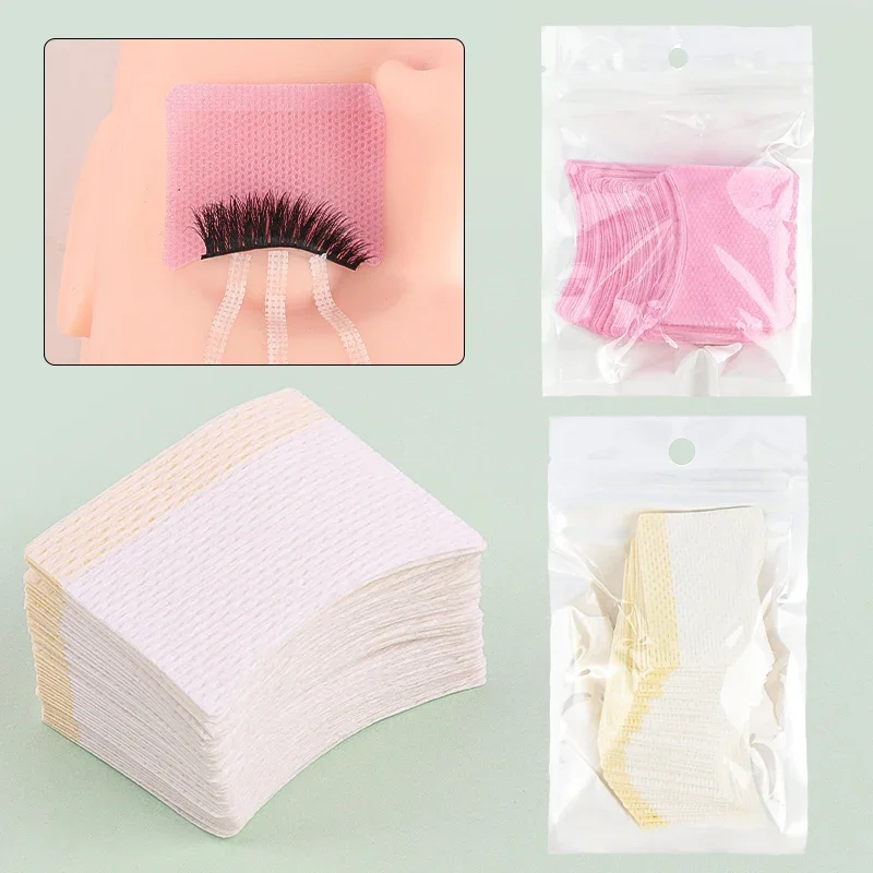 40 stücke Rosa Augenklappen Wimpern Verlängerung Fusselfrei Unter Augenklappen Multi-verwenden Lidschatten Make-Up Hilfe Wimpern Verlängerung werkzeuge