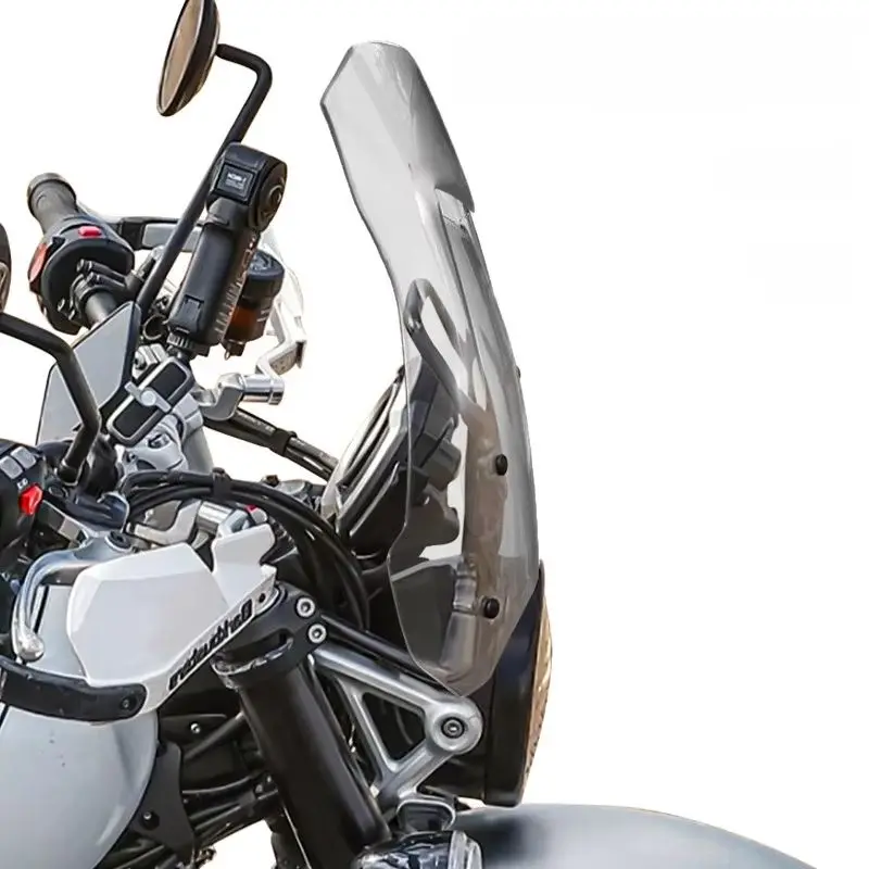 FOR Big Scrambler 1200 XE Front Windscreen Full Torso Wind Protection Reinforced Bracket Stable High Speed Riding Accessory