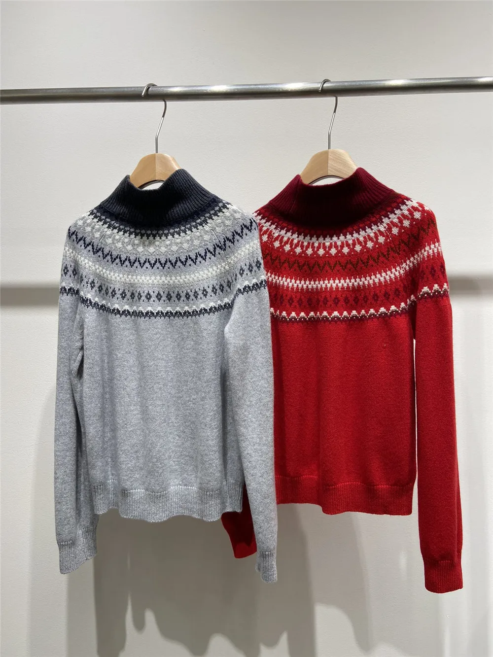 Women's Vintage Cashmere Knit Sweater Autumn Winter New Long Sleeve Knit Top‘s Female Casual Pullover