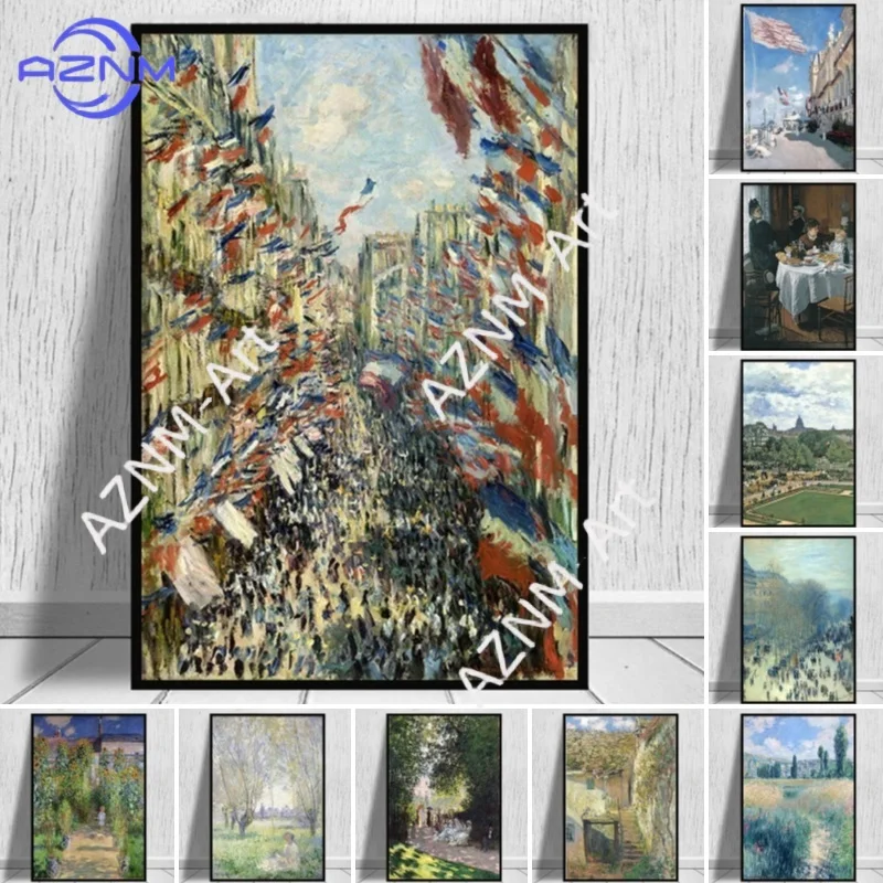 Französisches klassisches Ölgemälde von Claude Monet, Heimdekoration, Druck auf Leinwand, Wandbilder, Poster, Leinwanddrucke, Gemälde