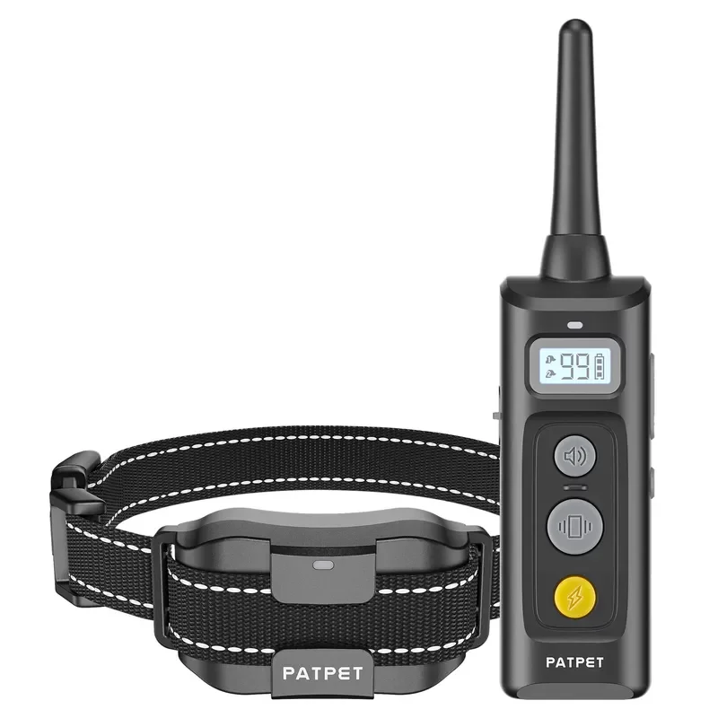 for PATPET Electronic Bark Collar Dog Training 2026 Cheapest Wired Shock Training Collar Rechargeable with Remote Control