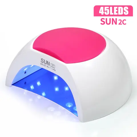 Sun2C 48W UV Light for Nails UV LED Nail Lamp with 4 Timer Settings Curing Compatible with All Gel Polish Nail Art Gel Dryer