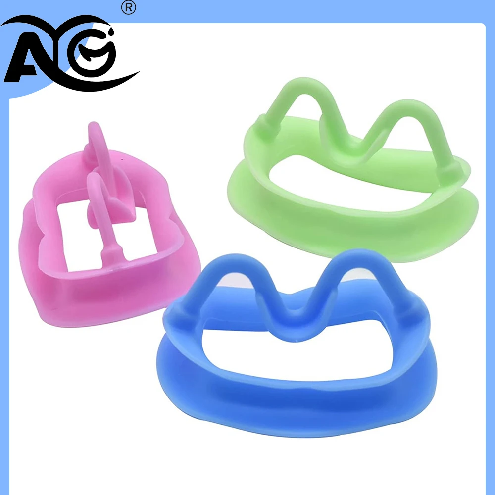 AG 1Pcs Dental Soft Silicon 3D Lip Cheek Retractor Mouth Opener Cheek Expand Dental Orthodontic Consumables 4 Colors Available