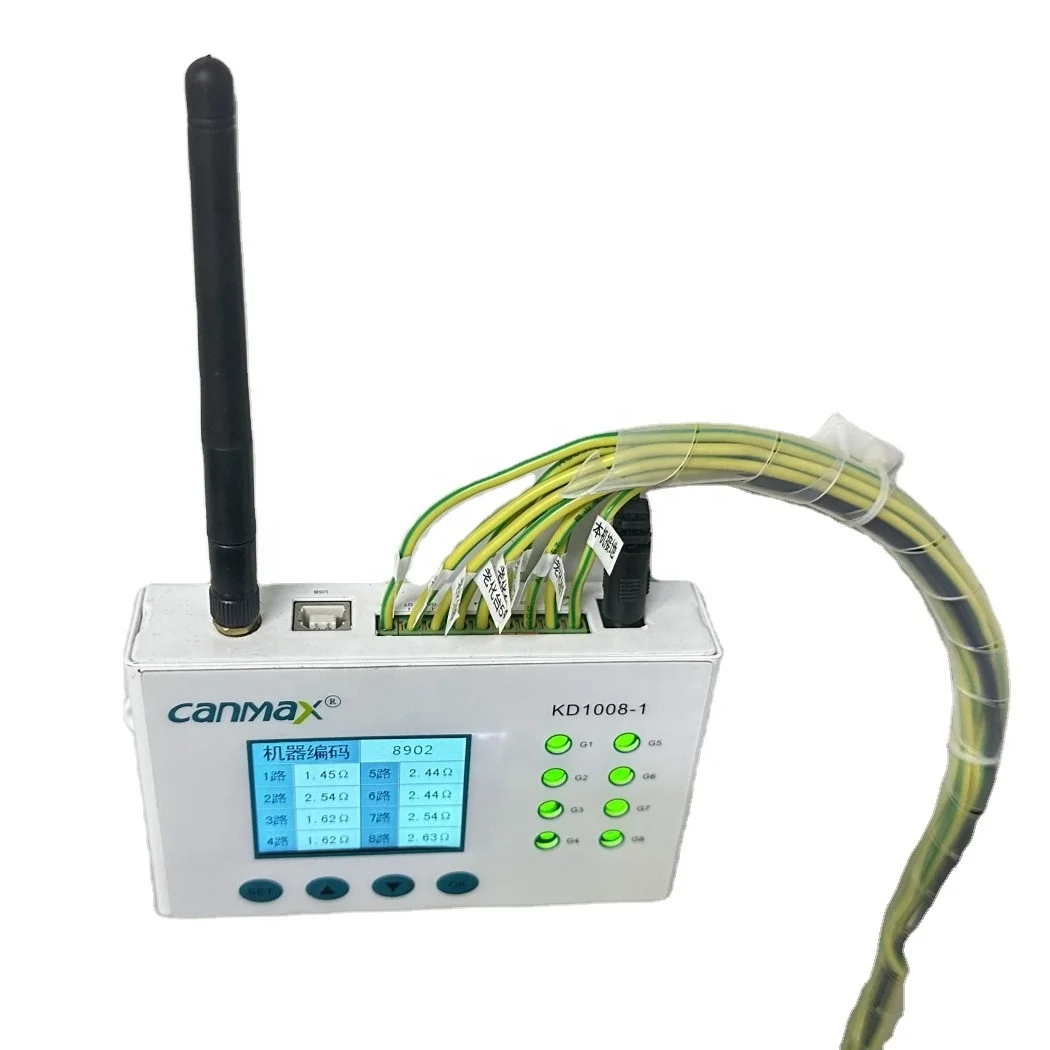 Esd Antistatic Grounding Data Input Tester Multi-loop to Ground Alarming Insulation Real-Time  Ground Fault