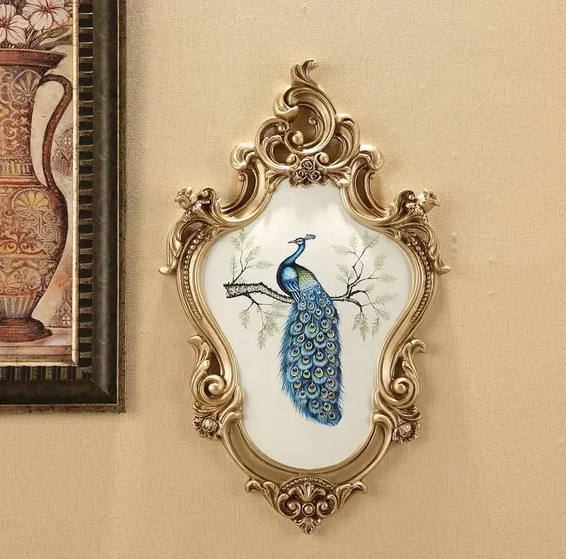 

Artistic Craft Resin Wall Murals Hanging Ornaments Home Dining Room Sofa Background Wall Decor Elegant Interior Design