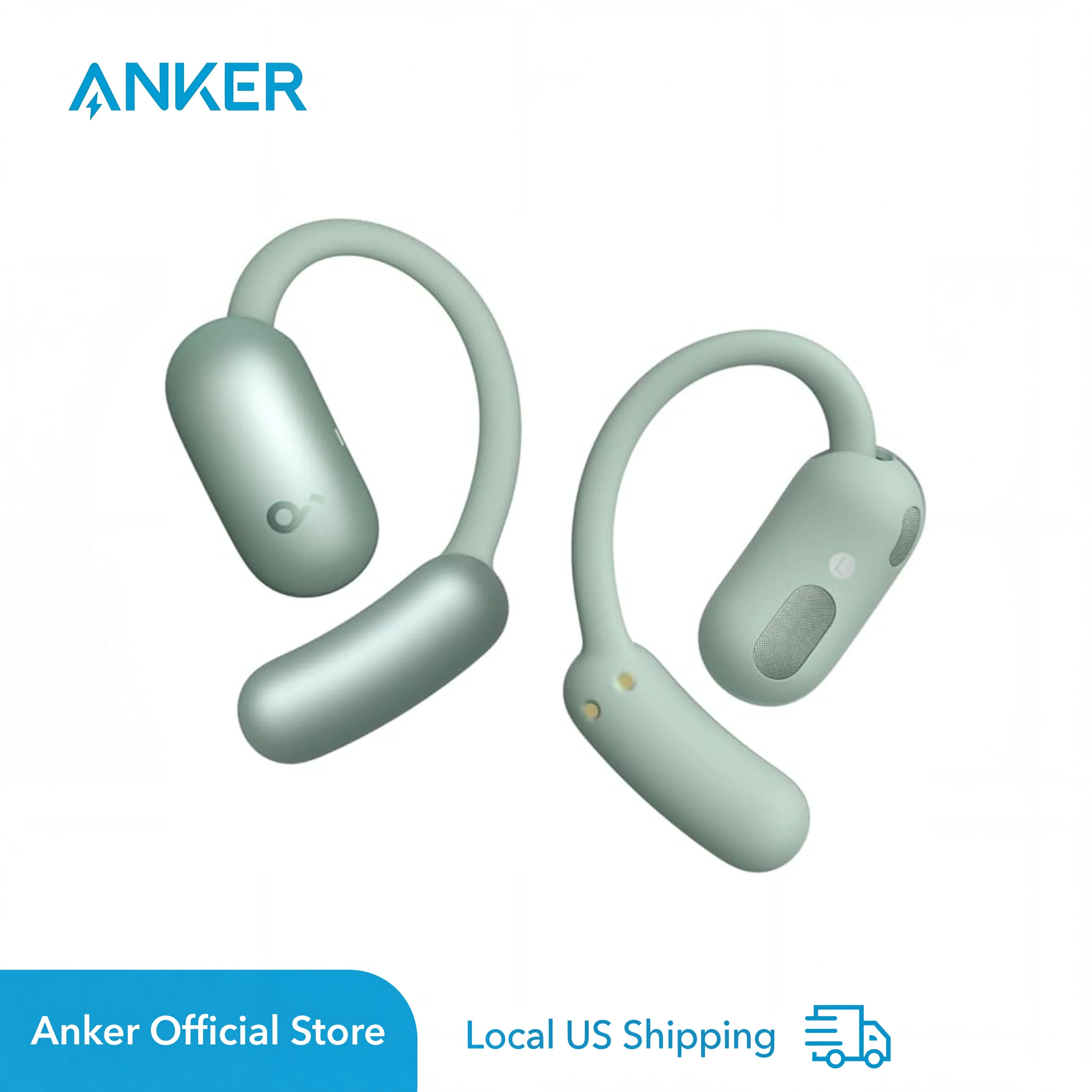 

Наушники Soundcore AeroFit 2 от Anker, открытого типа, с функцией перевода в реальном времени, 42 часа работы, Hi-Res, 2x Bass, IP55, AI Calls (восстановленные)