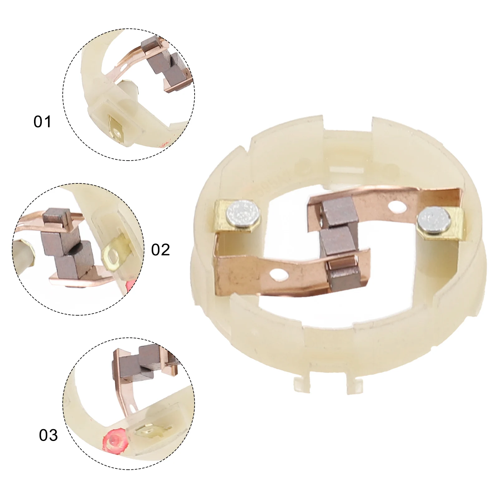 1 PC คาร์บอนแปรงฝาครอบอะไหล่ซ่อมสําหรับ RS550 มอเตอร์โรเตอร์ไร้สายไขควงเจาะประแจเครื่องมืออุปกรณ์เสริม