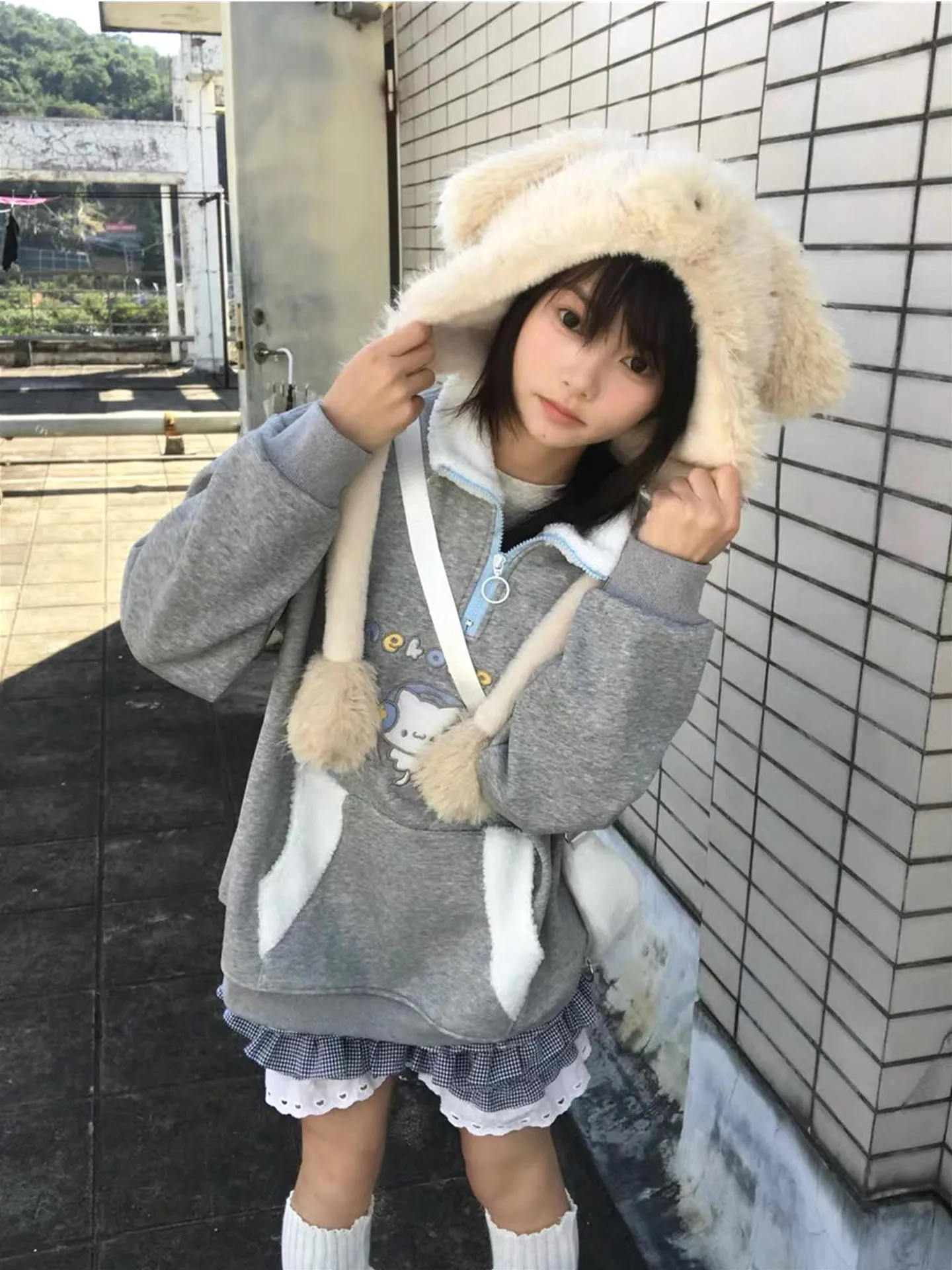 

Женская теплая толстовка на флисовой подкладке с воротником, свободного кроя, для осени и зимы, для школы, для уменьшения возрастной разницы, трендовая