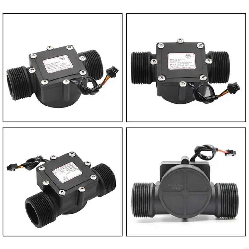 57QF Fluidmeter Counter 2-120L/min Flow Sensor DN32 Water Flow Meter Flowmeter Hall Effect Water Flow External Thread