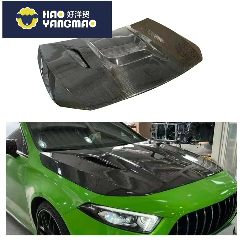 Suitable for Weather-Resistant FORMercedesBENZ AMGA35 Hood Dry Carbon Fiber