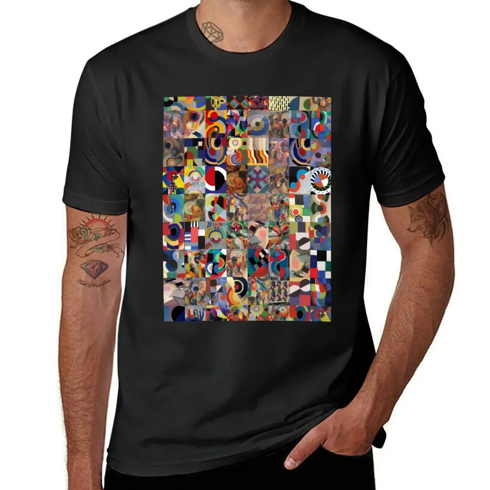 Sonia Delaunay T-Shirt summer tops summer clothes Short sleeve tee designer t shirt men