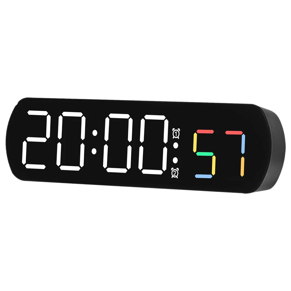 LED Clock for Bedroom Large Display Temperature Stable Base Multi-Function Electronic Desk Office Home Decor Gift for Bedroom