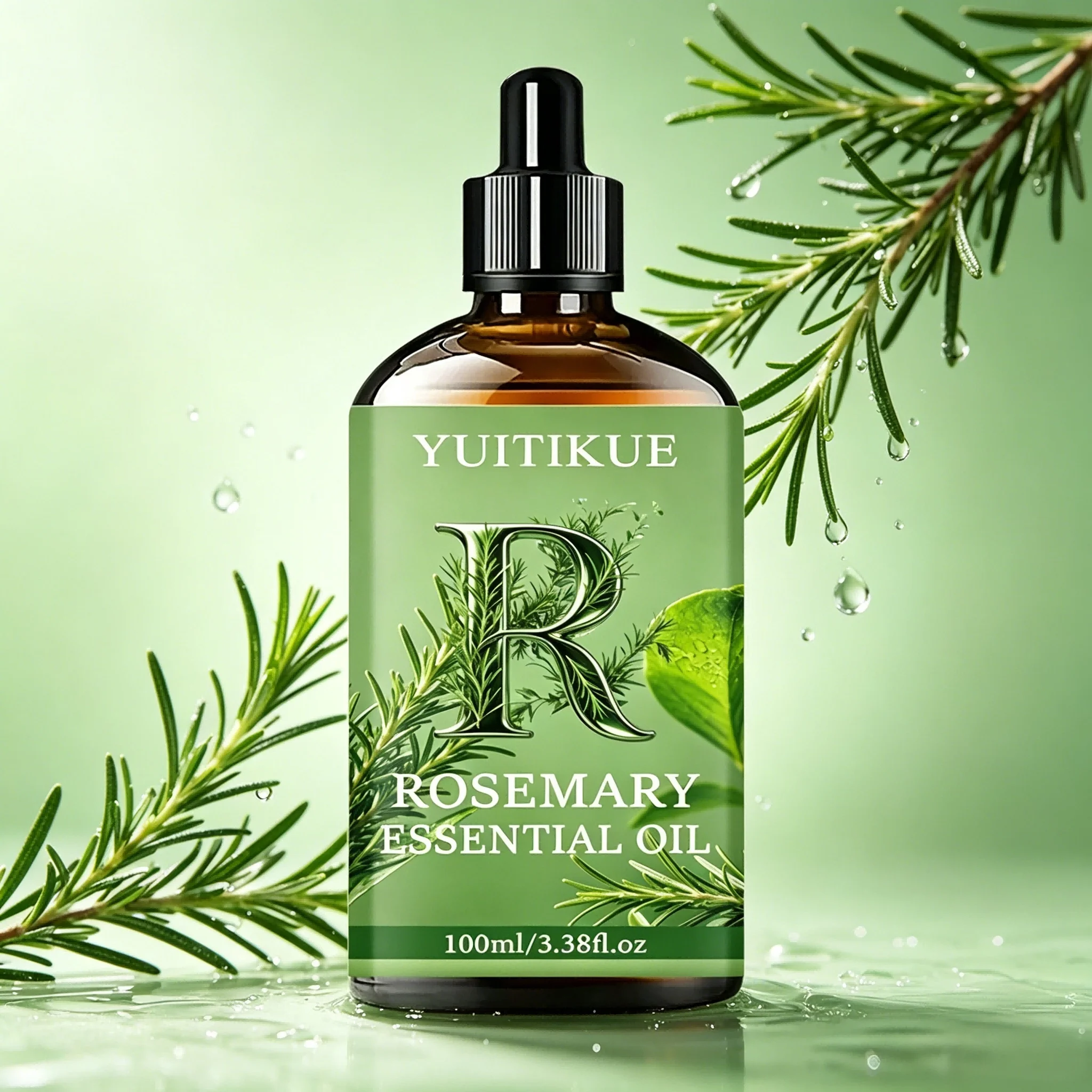 Huile essentielle de romarin, nourrit le cuir chevelu, renforce les cheveux, hydrate la peau, huile 