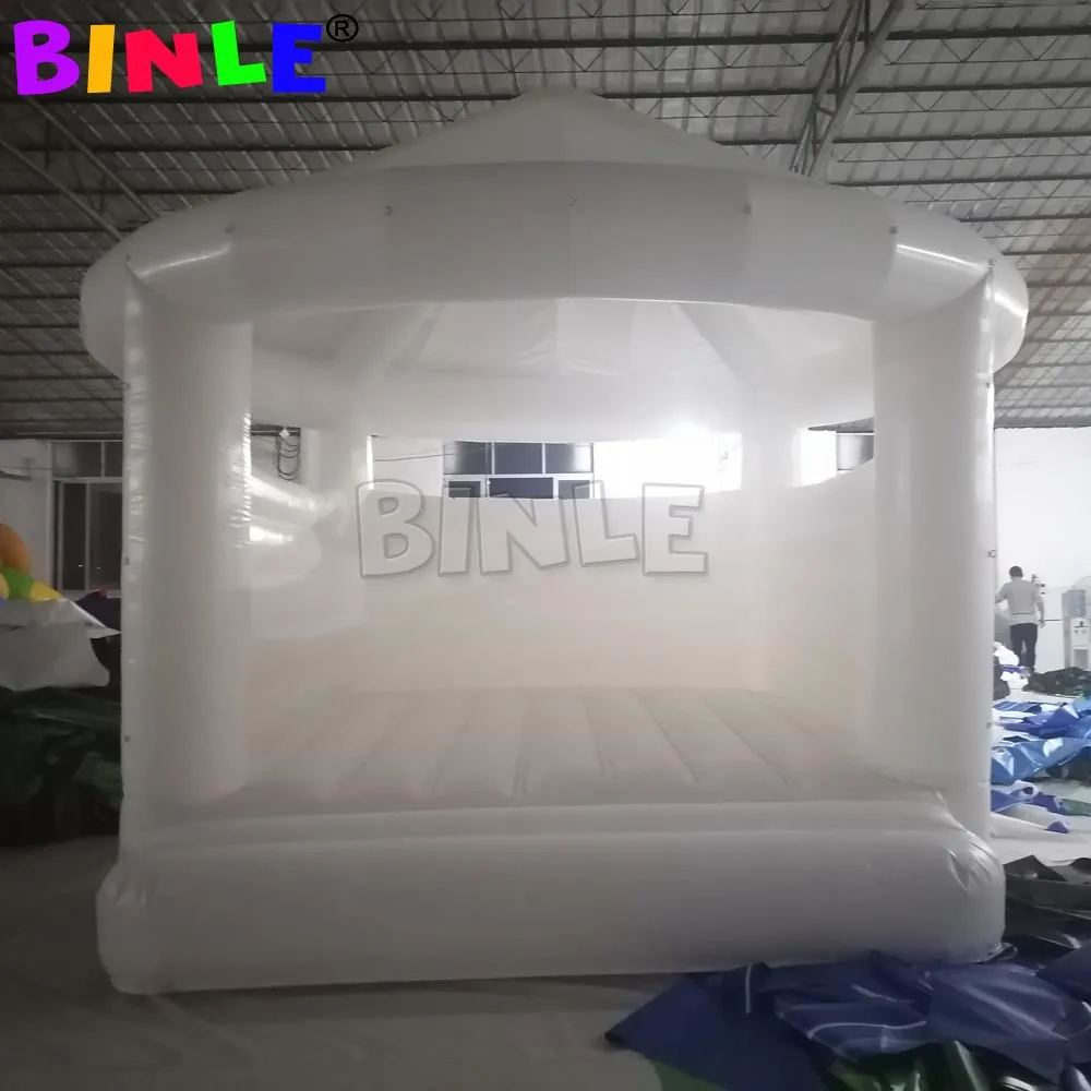 4.5x4mts White Bounce House Wedding Inflatable Bouncer Houses Event Party Tent Bouncy Castle Air Combo For Kids Adults Rental