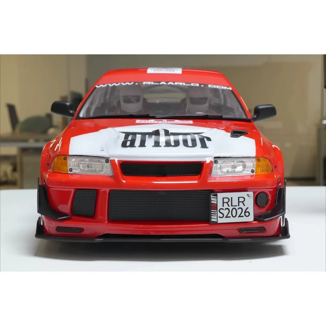 3D Printed Custom Front Rear Aerodynamic Fins For Rlaarlo SLEVO-07 1/7 RC Rally Car Shockproof Styling Exterior Mod Accessories